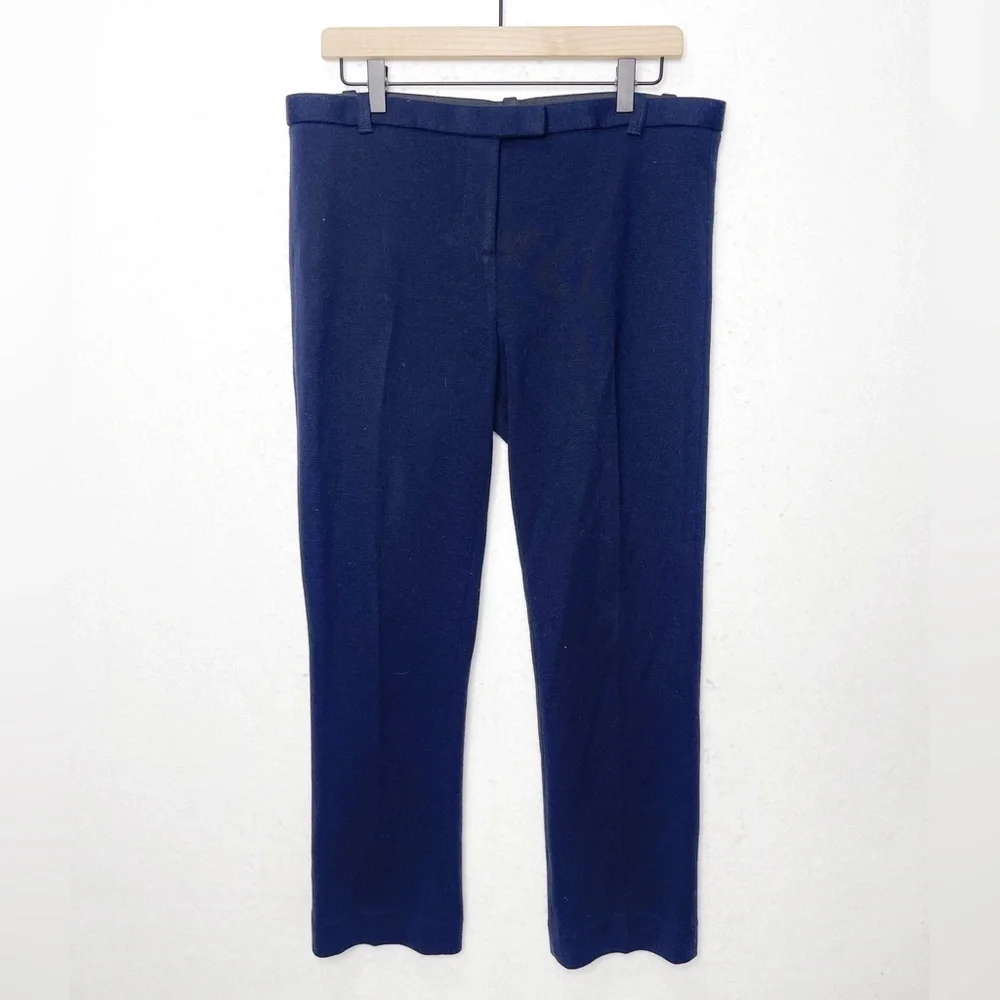 Tory Burch Wool Knit Pants Navy Blue Size 10